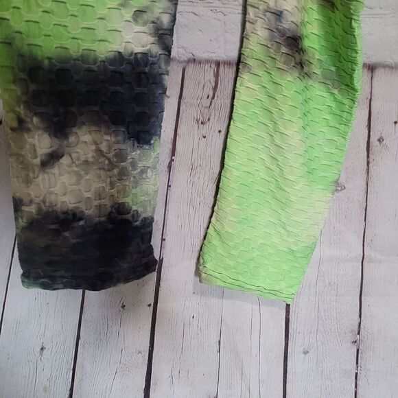 Women's Textured Tie Dye Ruched Butt Jumpsuit Large/XL - Picture 3 of 5